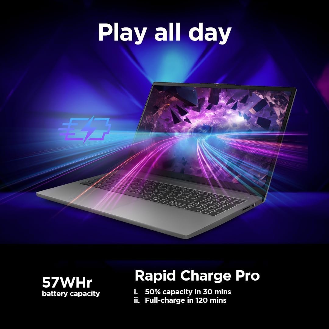 Lenovo LOQ Essential | 15 inch Full HD Gaming Laptop | Intel Core i5-12450HX | 16GB RAM | 1TB SSD | NVIDIA GeForce RTX 3050 | Windows 11 Home | Luna Grey - Image 9