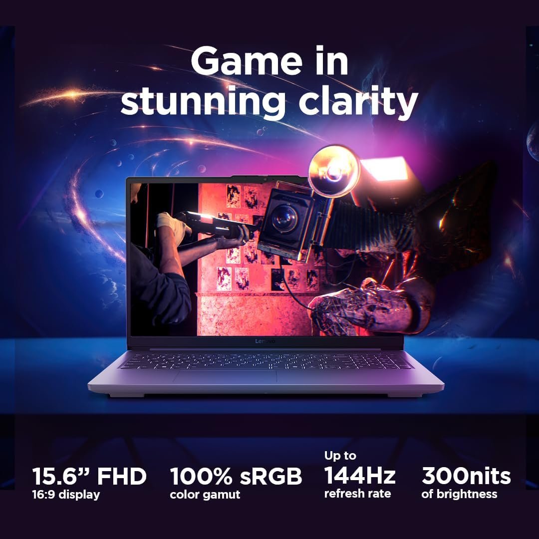 Lenovo LOQ Essential | 15 inch Full HD Gaming Laptop | Intel Core i5-12450HX | 16GB RAM | 1TB SSD | NVIDIA GeForce RTX 3050 | Windows 11 Home | Luna Grey - Image 3