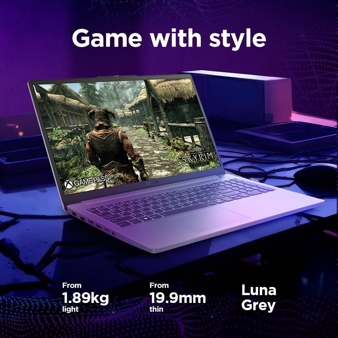 Lenovo LOQ Essential | 15 inch Full HD Gaming Laptop | Intel Core i5-12450HX | 16GB RAM | 1TB SSD | NVIDIA GeForce RTX 3050 | Windows 11 Home | Luna Grey - Image 4